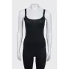 Black set with lace inserts