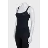 Black set with lace inserts