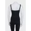 Black set with lace inserts