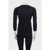 Black set with lace inserts