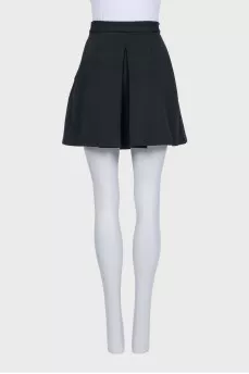 Black A-line skirt with a zipper