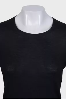 Black cashmere long sleeve