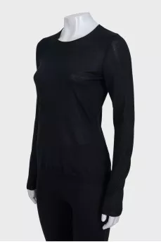 Black cashmere long sleeve