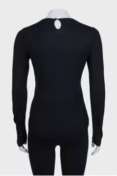 Black cashmere long sleeve