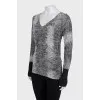 Gray slim-fit pullover