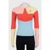 Multicolored jumper with airplanes