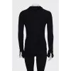 Wool and cashmere button-down jumper