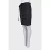 Gray skirt with frills