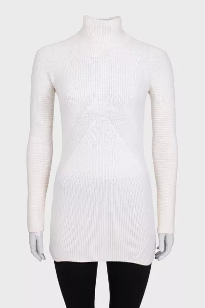 White long sweater