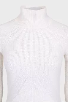 White long sweater