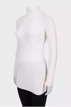 White long sweater
