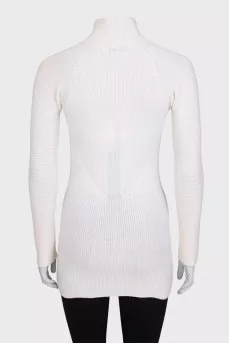 White long sweater