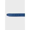 Men's blue suede belt
