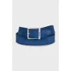 Men's blue suede belt