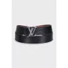 Men's belt with a 3D print