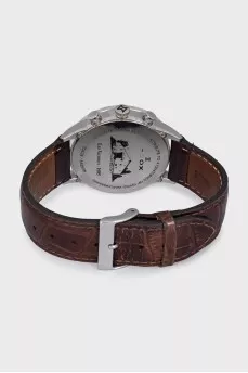 Maître Horloger men's watch with a crocodile leather strap
