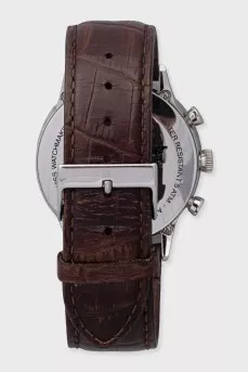 Maître Horloger men's watch with a crocodile leather strap