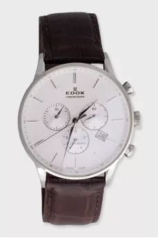 Maître Horloger men's watch with a crocodile leather strap