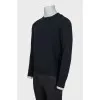 Men's straight-cut wool jumper