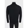 Men's wool jumper with a zipper