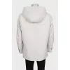 Men's beige parka