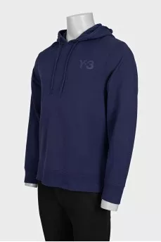 Men's purple sweatshirt with brand logo