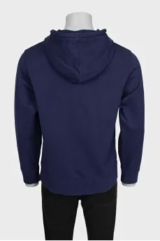 Men's purple sweatshirt with brand logo
