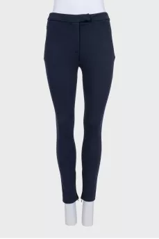 Blue tapered trousers
