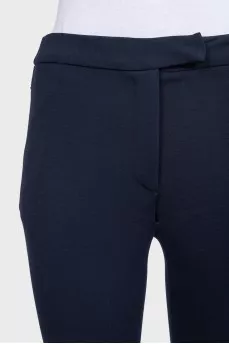 Blue tapered trousers