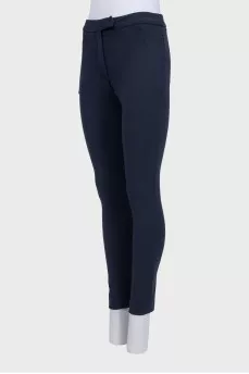 Blue tapered trousers