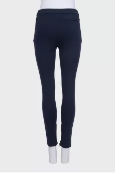 Blue tapered trousers
