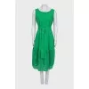 Green dress with perforations