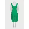 Green dress with perforations