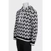 Men's straight sweatshirt with a signature print