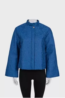 Lace jacket with buttons and zipper