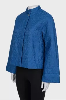Lace jacket with buttons and zipper