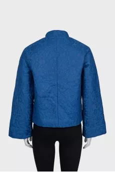Lace jacket with buttons and zipper