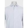 Men's light blue button-down shirt