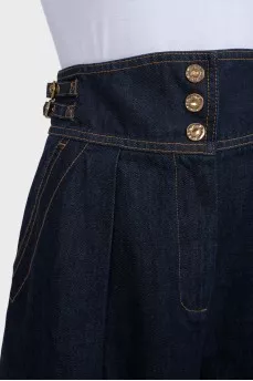 Wide leg cropped jeans with tag