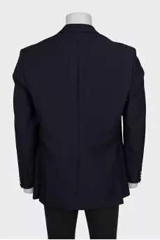Men's wool jacket with a patch