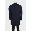Men's straight-cut coat with buttons