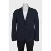 Men's single-breasted jacket with tag