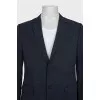 Men's single-breasted jacket with tag