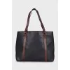 Black vintage tote