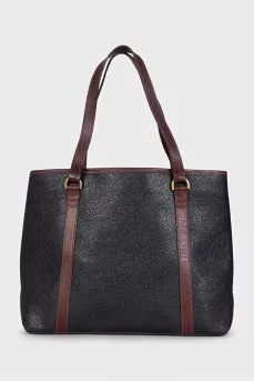 Black vintage tote