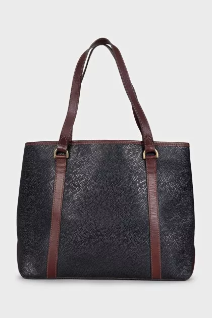 Black vintage tote