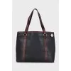Black vintage tote