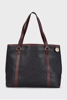 Black vintage tote
