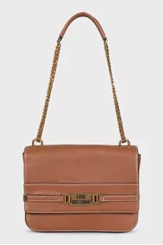 Rectangular bag of brown color