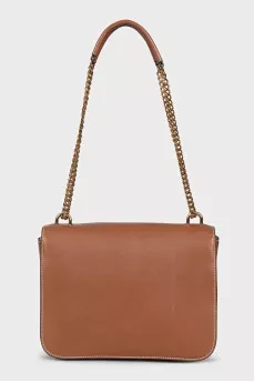 Rectangular bag of brown color